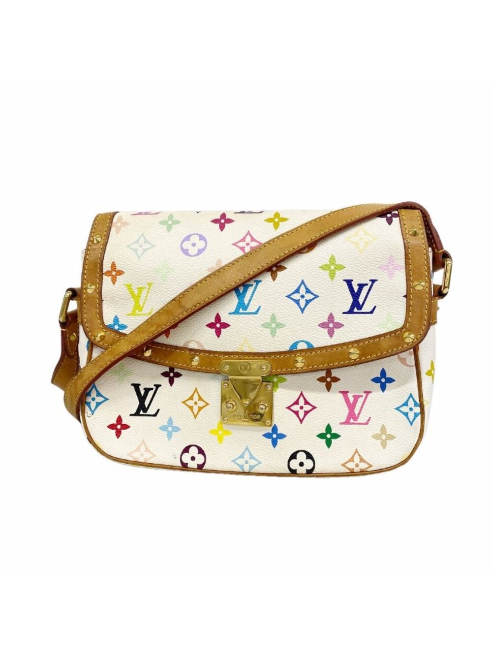 Louis Vuitton Shoulder Bag Monogram Multicolor Solonge Blanc